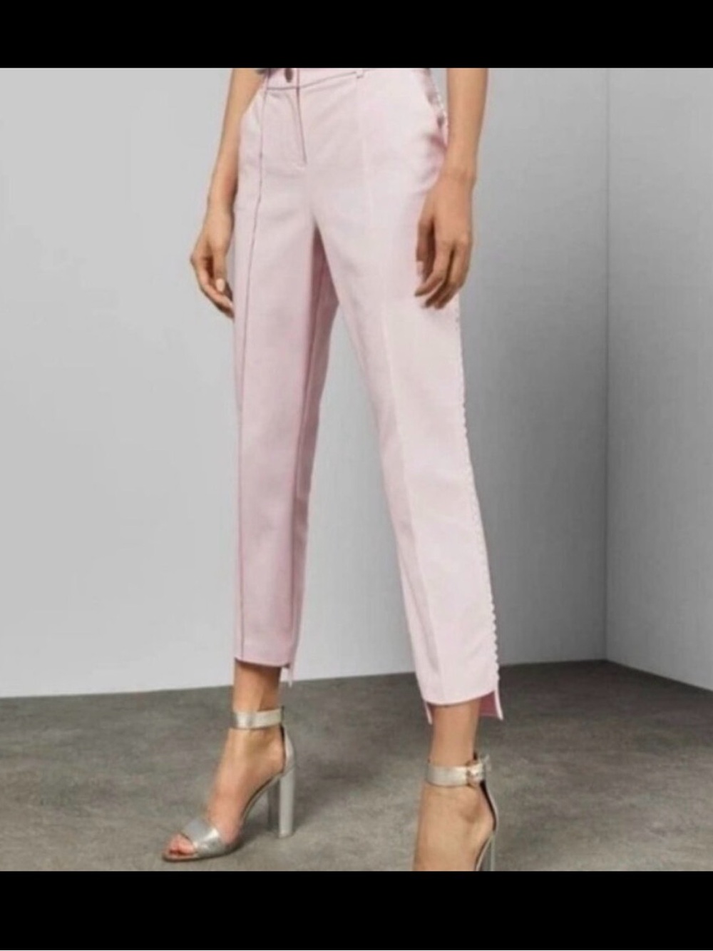 Ted Baker Pale Pink Straight Leg Pants